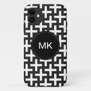 Funda Para iPhone 11 Geométrica en blanco y negro