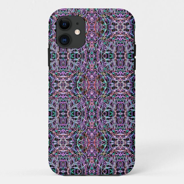 Funda De Case-Mate Para iPhone Geométrica Pink Purple (Reverso)