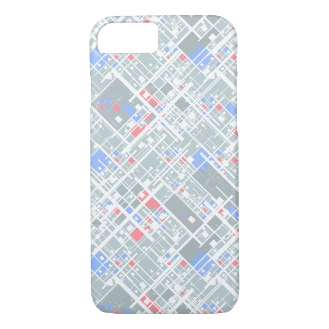 Funda De Case-Mate Para iPhone Geométrico abstracto moderno. (Reverso)