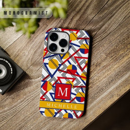 Funda Para iPhone 14 Pro Max De Case-Mate Geométrico azul azul rojo amarillo amarillo blanco