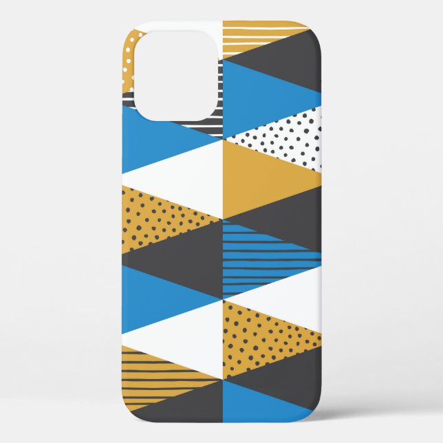 Funda De Case-Mate Para iPhone Geométrico de época: fondo de Ilustracion elegante (Reverso )