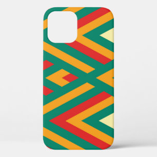 Funda Para iPhone 12 Geométrico Decorativo: Resumen Vintage Sin Marea.