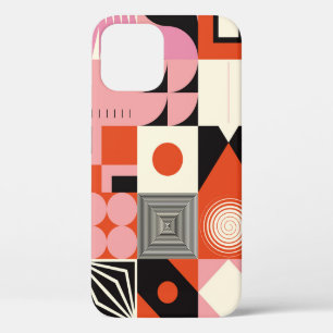 Funda Para iPhone 12 Geométrico escandinavo: patrón de arte colorido