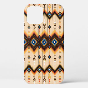 Funda Para iPhone 12 Geométrico étnico: diseño de patrones abstractos.