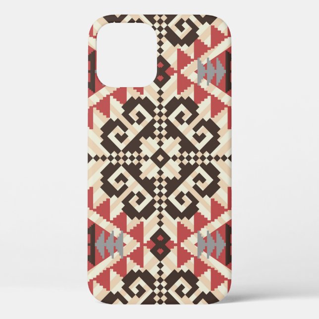 Funda De Case-Mate Para iPhone Geométrico Étnico: Resumen sin foco (Reverso )
