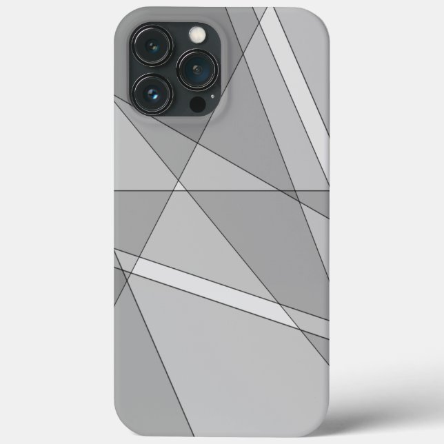 Funda De Case-Mate Para iPhone Geométrico gris (Reverso )