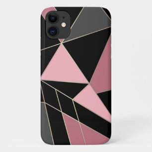 Funda Para iPhone 11 Geométrico, gris, rosa