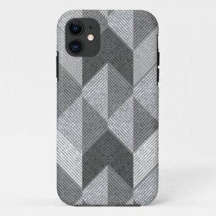 Funda Para iPhone 11 Geométrico gris texturado.