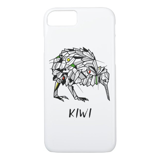 Funda De Case-Mate Para iPhone Geométrico Koru kiwi (Reverso)