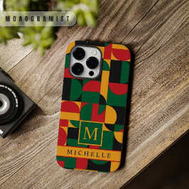 Funda Para iPhone 14 Pro Max De Case-Mate Geométrico negro rojo verde amarillo personalizabl