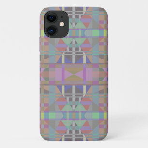 Funda Para iPhone 11 Geométrico rosa púrpura verde