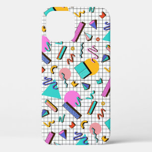 Funda Para iPhone 12 Geométrico Vintage de los años 80.