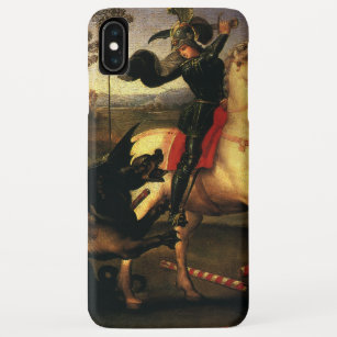 Funda Para iPhone XS Max George Fighting the Dragon por Raphael Sanzio