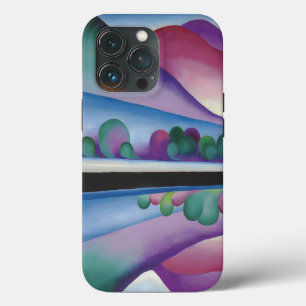 Funda Para iPhone 13 Pro Georgia_O'Keeffe - Reflexión sobre el lago George