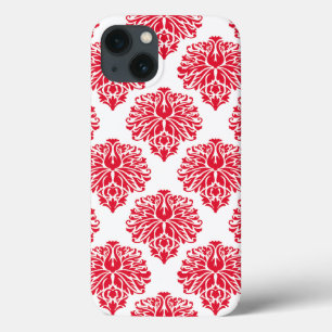 Funda Para iPhone 13 Geranium Elegant Damask