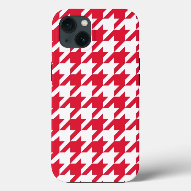 Funda De Case-Mate Para iPhone Geranum Elegant Houndstoth (Reverso )