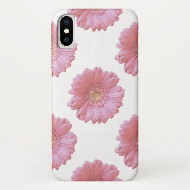 Funda De Case-Mate Para iPhone Gerbera daisy rosa pálido (Reverso)
