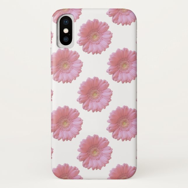 Funda De Case-Mate Para iPhone Gerbera daisy rosa pálido (Reverso)