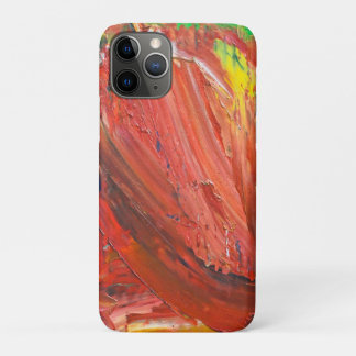 Funda Para iPhone 11 Pro Gesto Vertical Abstracto en Rojo