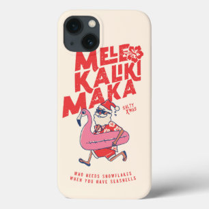Funda Para iPhone 13 Getaways Navidades de Mele Kalikimaka Santa Flamin