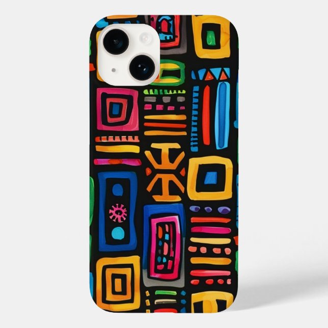 Funda De Case-Mate Para iPhone Ghana Kente (Reverso )