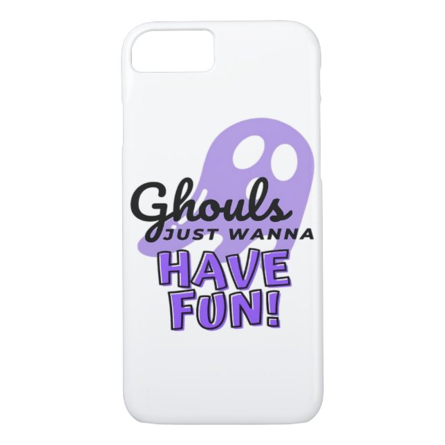 Funda De Case-Mate Para iPhone Ghouls solo quiere divertirse con Sloth Halloween (Reverso)