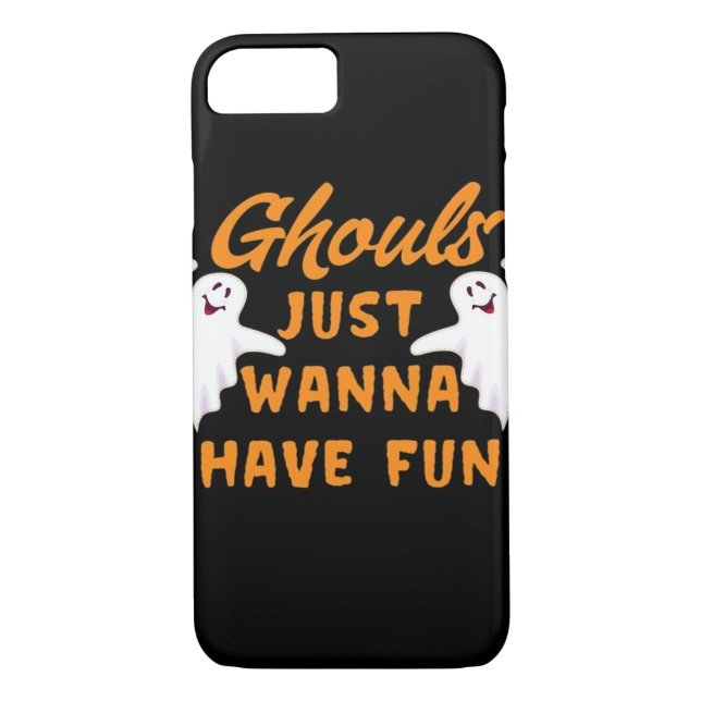 Funda De Case-Mate Para iPhone Ghouls solo quiere divertirse en otoño (Reverso)