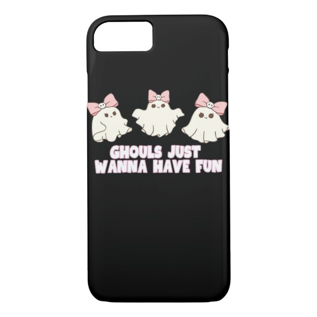 Funda De Case-Mate Para iPhone Ghouls solo quiere divertirse sobredimensionado (Reverso)