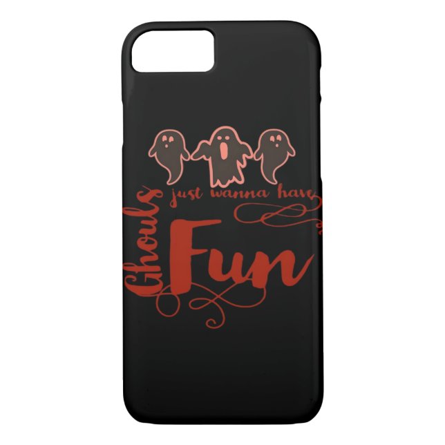 Funda De Case-Mate Para iPhone Ghouls solo quiere tener una cita graciosa (Reverso)