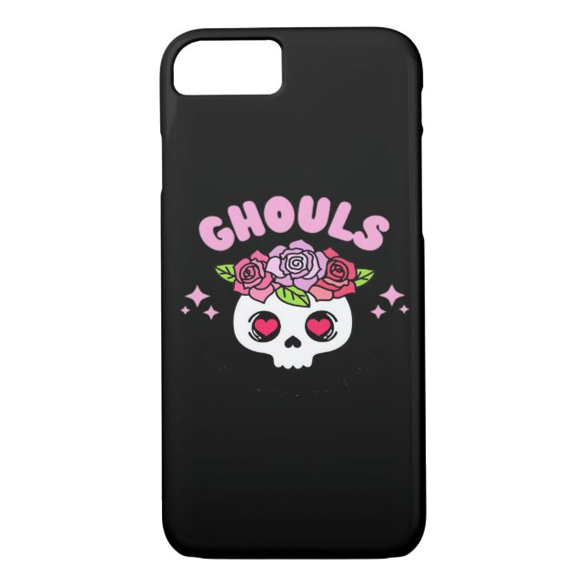 Funda De Case-Mate Para iPhone Ghouls solo quiere tener una cita graciosa (Reverso)