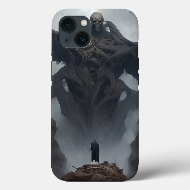 Funda De Case-Mate Para iPhone Giant Demon Creature Oscuro Horror (Reverso )