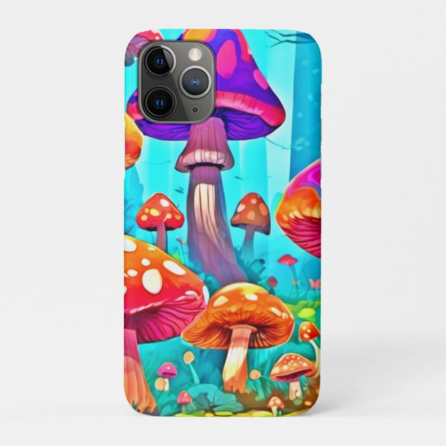 Funda De Case-Mate Para iPhone Giant Mushroom Personalizado Art (Reverso)