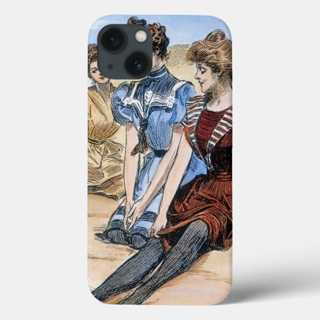 Funda De Case-Mate Para iPhone Gibson Girls On The Beach, 1900 (Reverso)