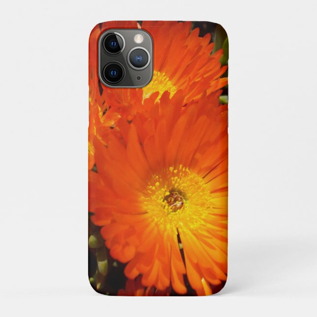 Funda De Case-Mate Para iPhone Gigante Naranja Daisies, (Reverso)