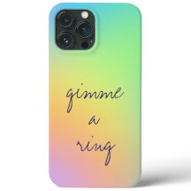 "Gimme A Ring" Gradiente Pastel Arcoiris