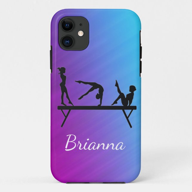 Funda De Case-Mate Para iPhone Gimnasia de chicas Viene Personalizada (Reverso)