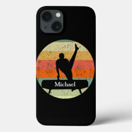 Funda Para iPhone 13 Gimnasia masculina masculina en Sunset Personaliza