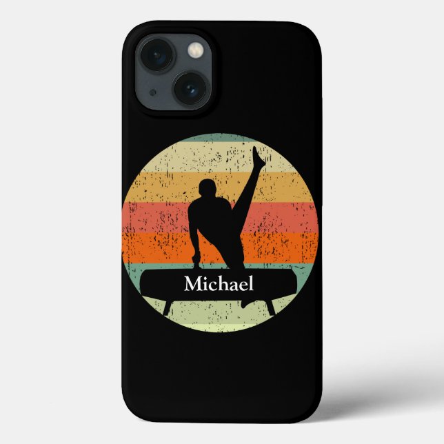 Funda De Case-Mate Para iPhone Gimnasia masculina masculina en Sunset Personaliza (Reverso)