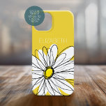 Funda Para iPhone 14 Pro Max De Case-Mate Gimnasio amarillo y blanco con texto Personalizado<br><div class="desc">Una obra de arte zen y caprichosa,  hipster. Puede añadir un nombre,  un monograma u otro texto personalizado. Si necesita mover el dibujo,  haga clic en el botón personalizar para realizar cambios.</div>