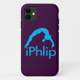 Funda Para iPhone 11 gimnasta azul de la gimnasia del iPhlip