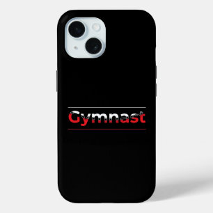 Funda Para iPhone 15 Gimnasta - Palabra Minimalista moderna de Gimnasia