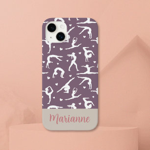 Funda Para iPhone 14 Plus De Case-Mate Gimnastic Purple Custom Name Girlie Modern