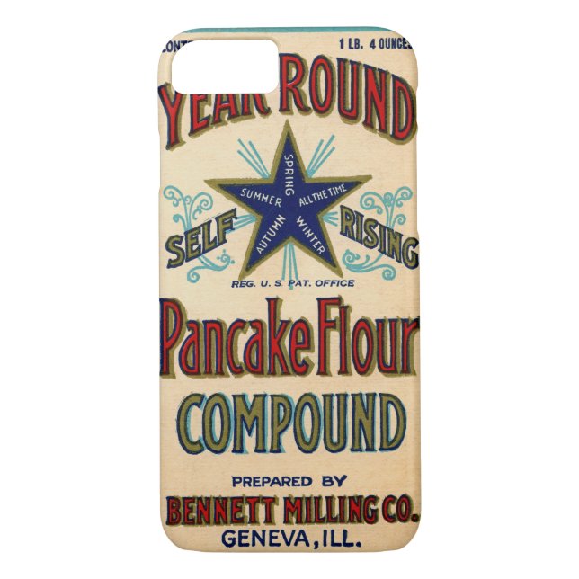 Funda De Case-Mate Para iPhone Ginebra Illinois Bennett Milling Company Pancake (Reverso)