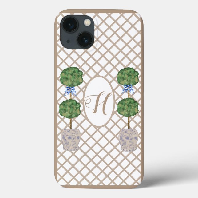 Funda De Case-Mate Para iPhone Ginger Jar Jars Topiary Basket Beige Chinoiserie G (Reverso)
