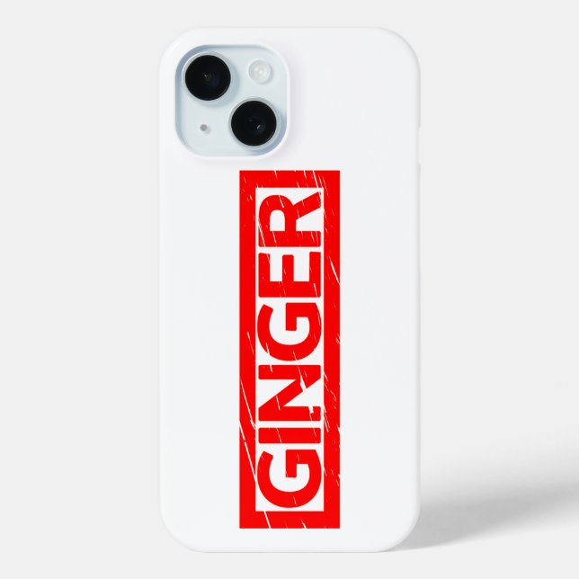 Funda De Case-Mate Para iPhone Ginger Stamp (Reverso )