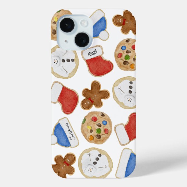 Funda De Case-Mate Para iPhone Gingerbread Man Holiday Christmas Cookies  (Reverso )