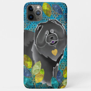 FUNDA PARA iPhone 11 PRO MAX GINKGO CHOW NEGRO IPHONE 11 PRO MAX FUNDA