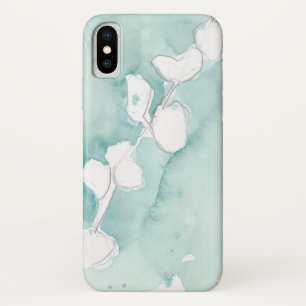 Funda Para iPhone X Ginkgo en Verde azulado seco - Blanco