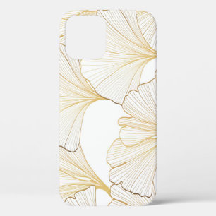 Funda Para iPhone 12 Ginkgo Gold: Lujoso acuerdo de hojas
