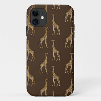 Funda Para iPhone 11 Girafa de oro Safari africano Moda estilo